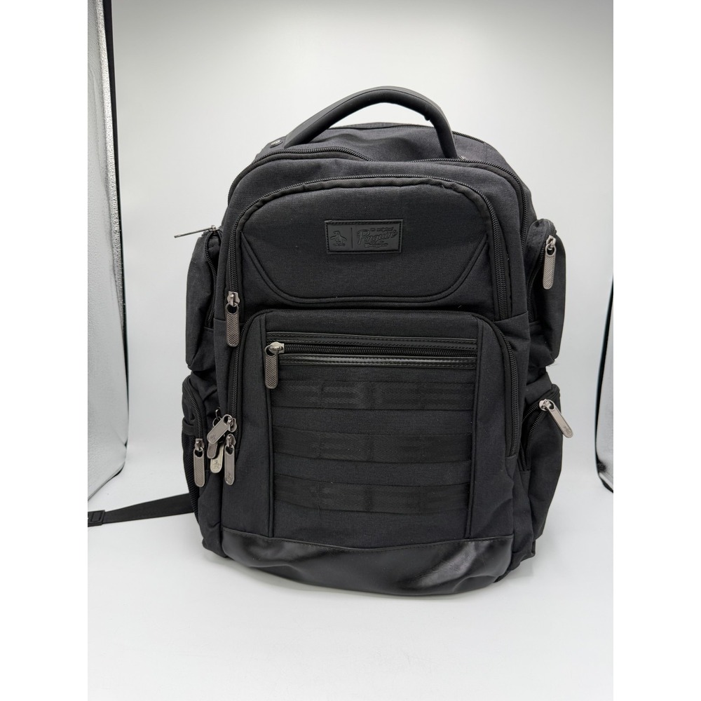 Original Penguin Munsingwear Fletcher Laptop Backpack Black Odell Travel AS IS